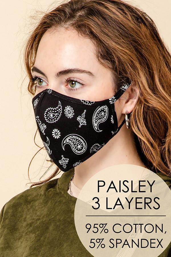 Zebra Heart Mask - 3 for $10.00